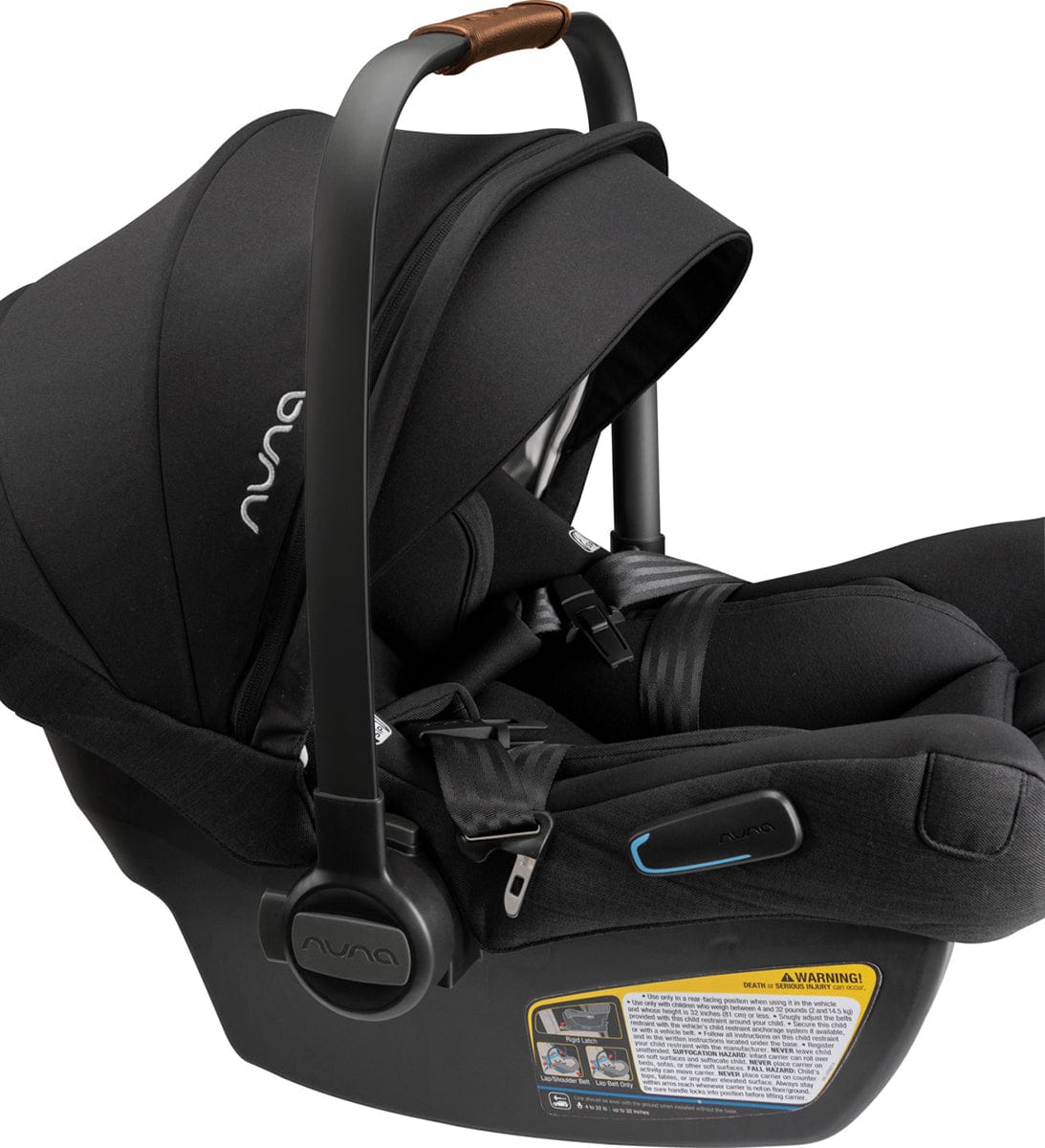 Nuna PIPA Lite RX Lightweight Infant Car Seat with Load Leg - Caviar - CF10208600CVR