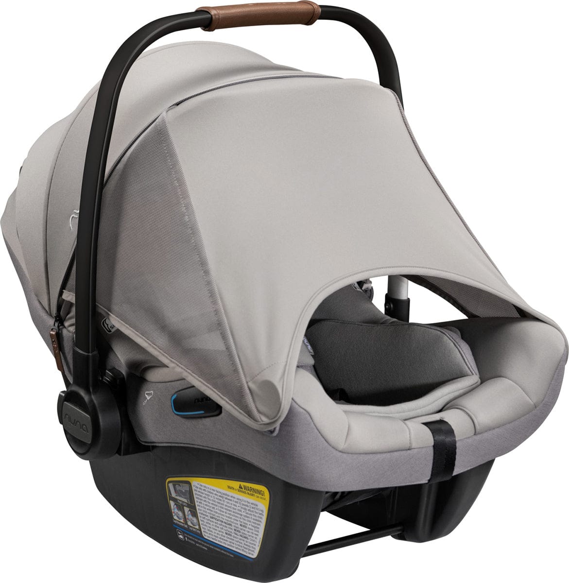 Nuna PIPA Lite RX Lightweight Infant Car Seat with Load Leg - Frost