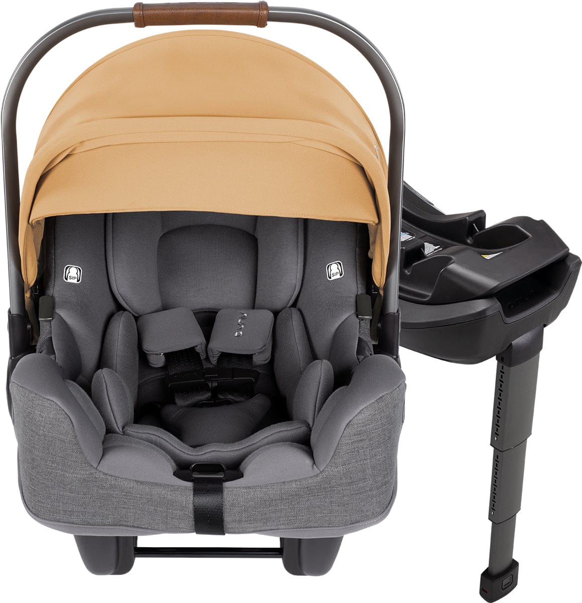 Nuna PIPA RX Infant Car Seat + RELX Base with Load Leg - Camel