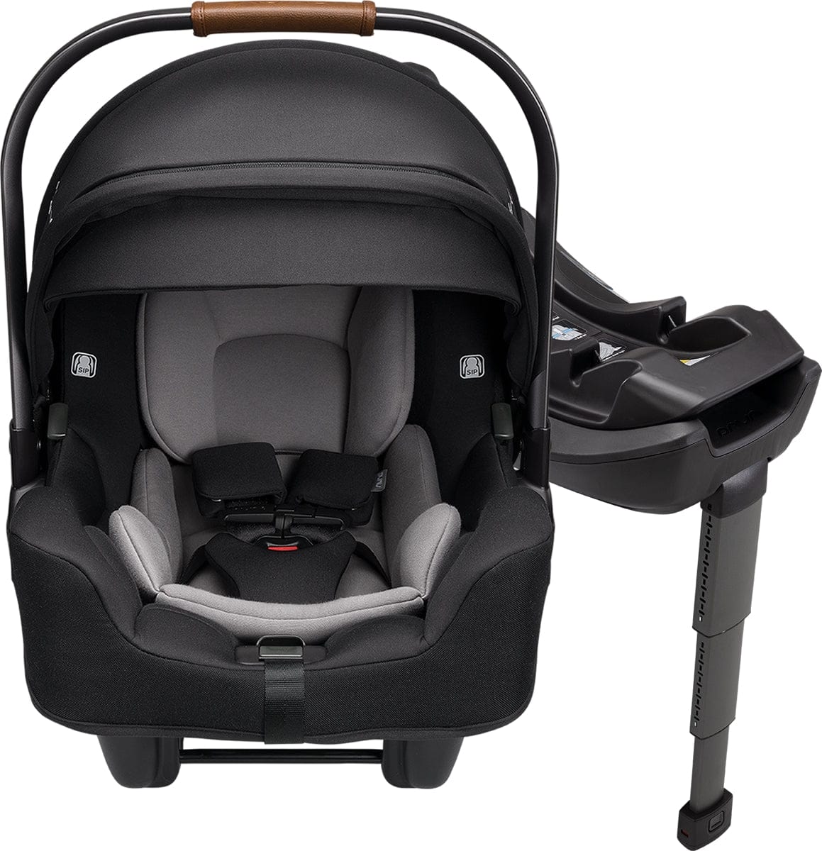 Nuna PIPA RX Infant Car Seat + RELX Base with Load Leg - Caviar - CF12508600CVR