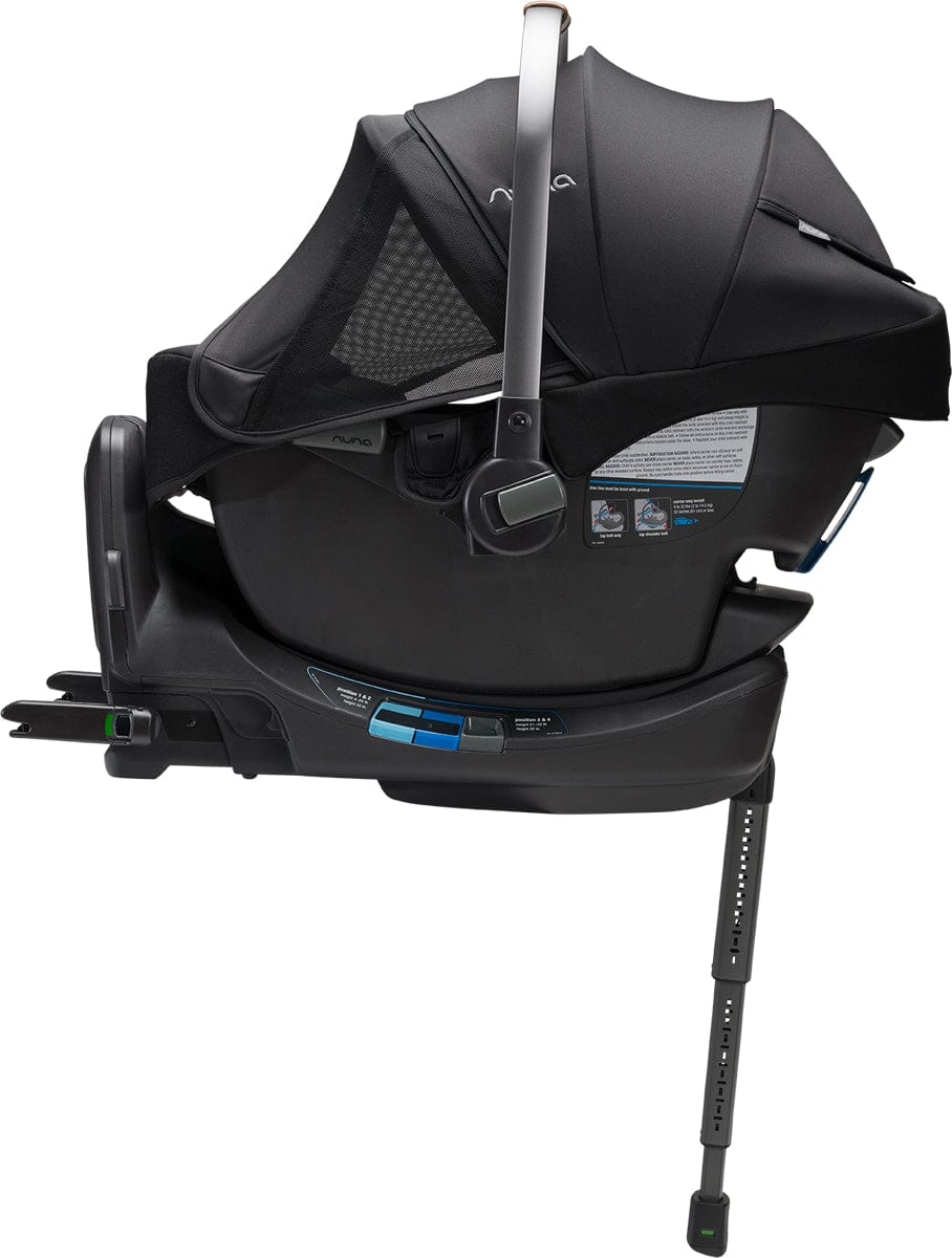 Nuna PIPA RX Infant Car Seat + RELX Base with Load Leg - Caviar - CF12508600CVR