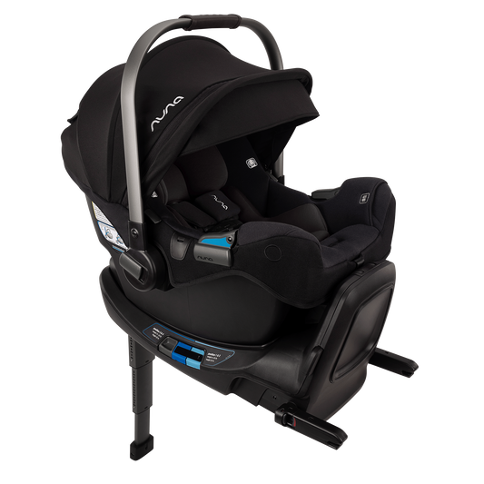 Nuna PIPA RX Infant Car Seat + RELX Base with Load Leg - Caviar / Chocolate - CF12508610CCR