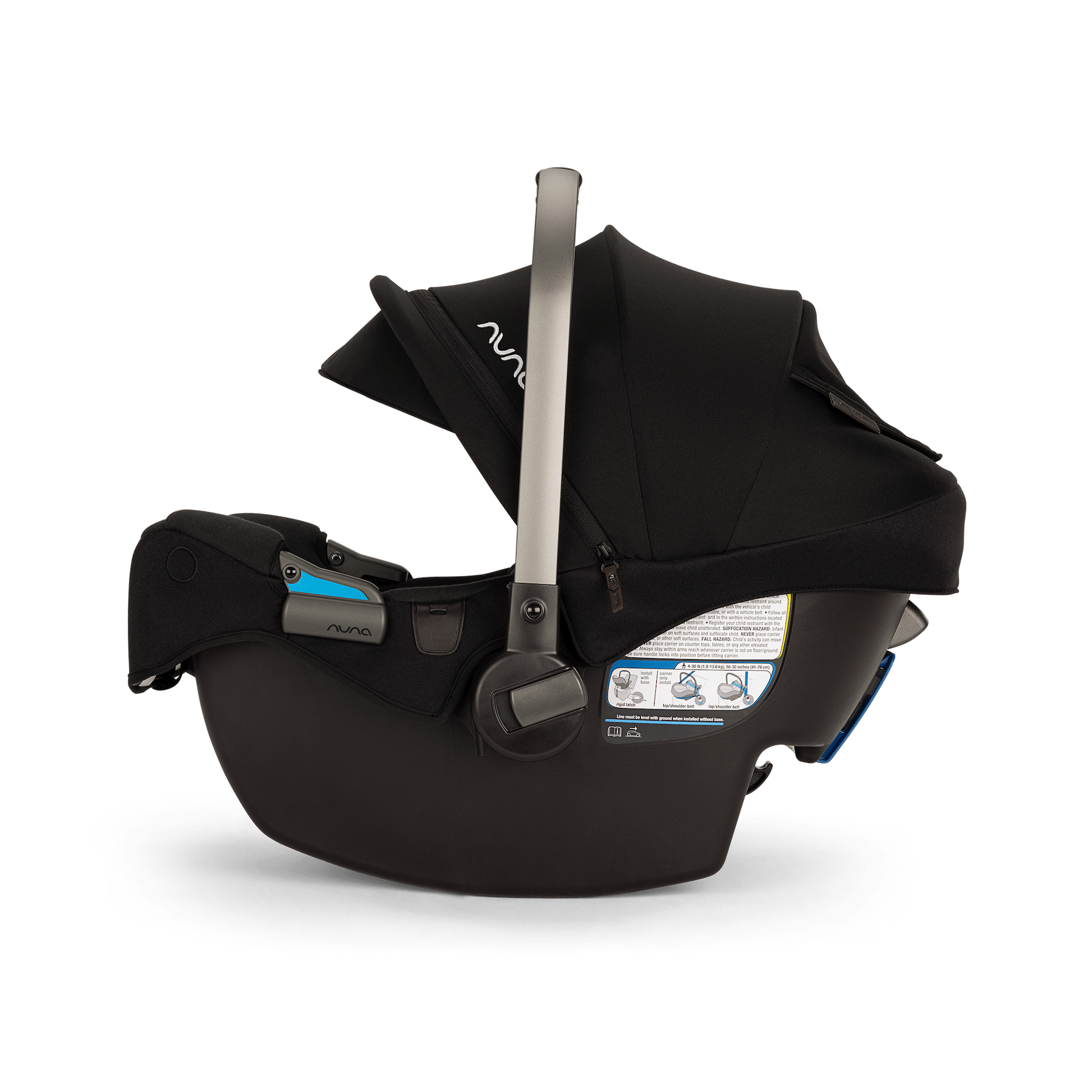 Nuna PIPA RX Infant Car Seat + RELX Base with Load Leg - Caviar / Chocolate - CF12508610CCR