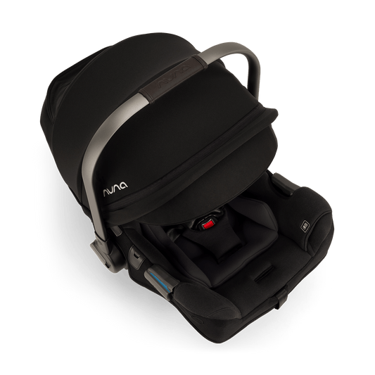 Nuna PIPA RX Infant Car Seat + RELX Base with Load Leg - Caviar / Chocolate - CF12508610CCR