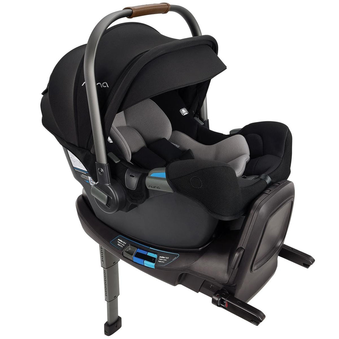 Nuna PIPA RX Infant Car Seat + RELX Base with Load Leg - Caviar - CF12508609CVR