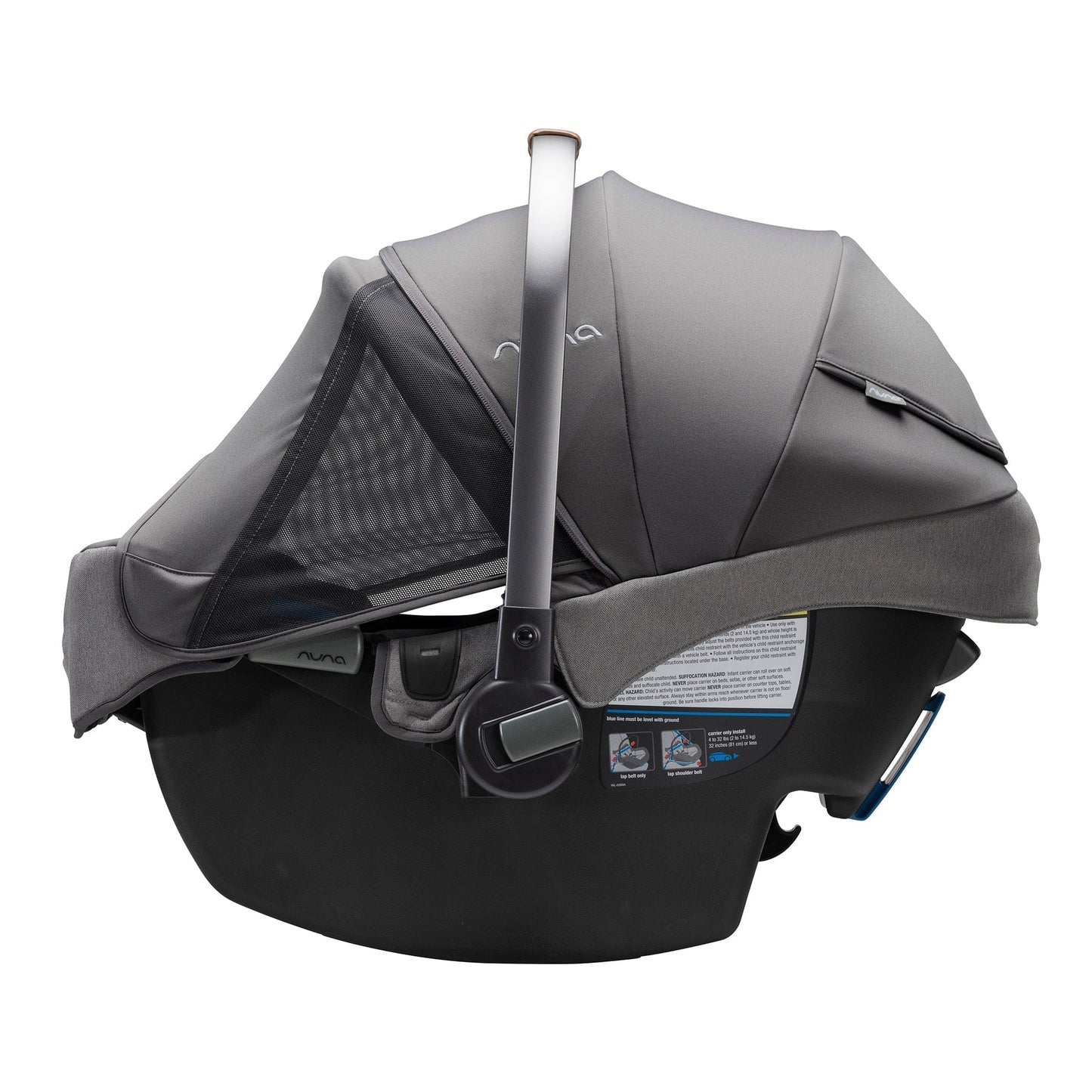 Nuna PIPA RX Infant Car Seat + RELX Base with Load Leg - Granite - CF12508609GRN