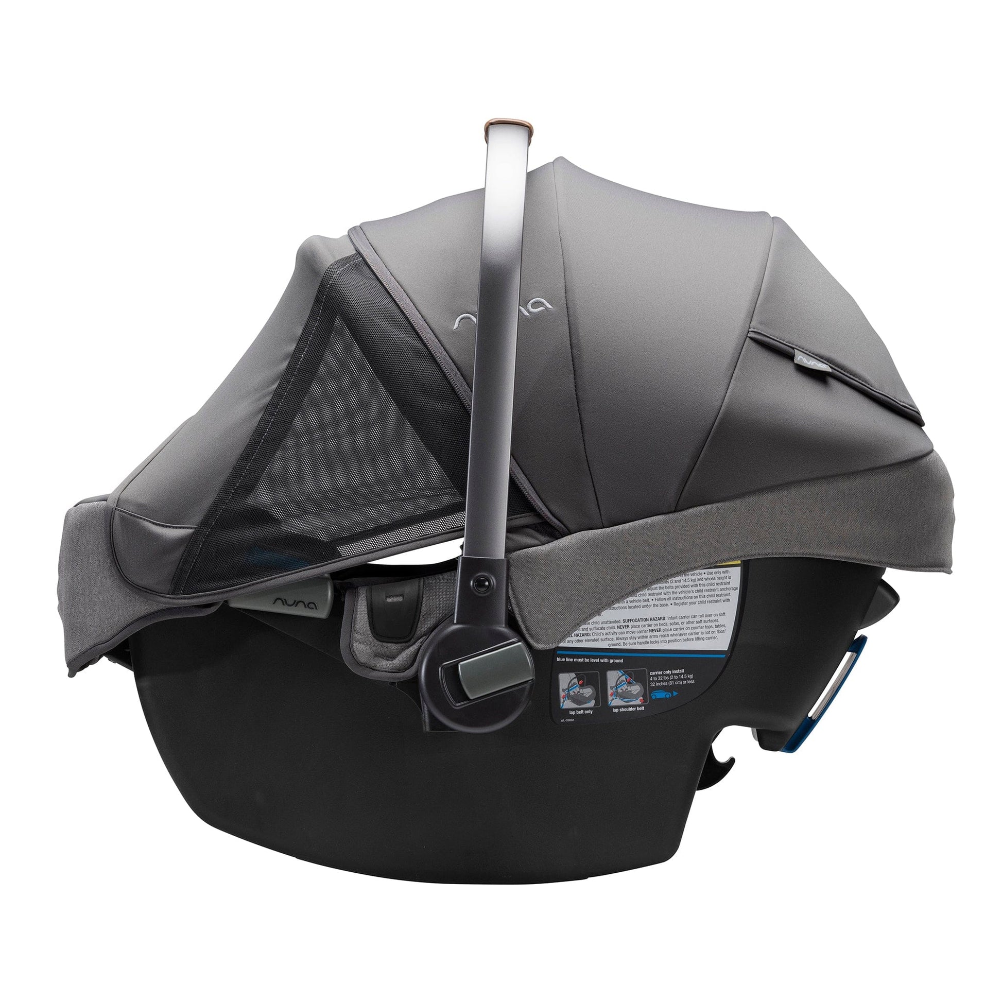 Nuna PIPA RX Infant Car Seat + RELX Base with Load Leg - Granite - CF12508609GRN