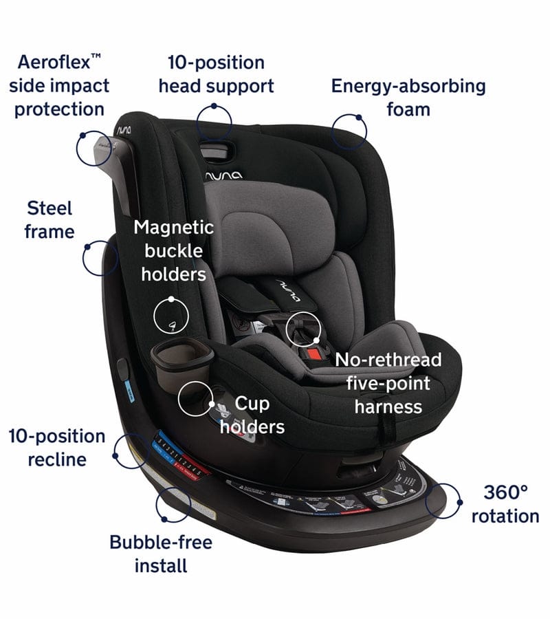 Nuna REVV Rotating Convertible Car Seat - Hazelwood - CS13602HAZ