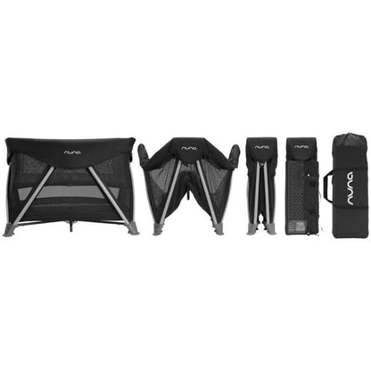 Nuna Sena Aire Playard with Organic Cotton Sheet - Caviar - TC04521CVR