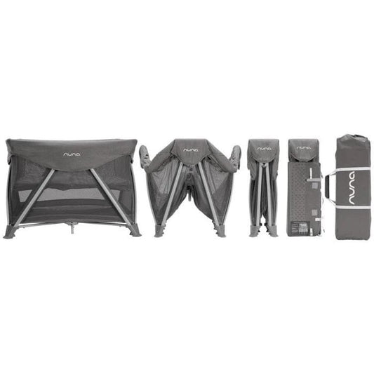 Nuna Sena Aire Playard with Organic Cotton Sheet - Granite - TC04521GRN