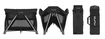 Nuna SENA Aire Playard with Zip-Off Bassinet - Caviar - TC16501CVR