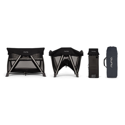 Nuna SENA Aire Playard with Zip-Off Bassinet + Changer (One Box) - Caviar - TCC16500CVR