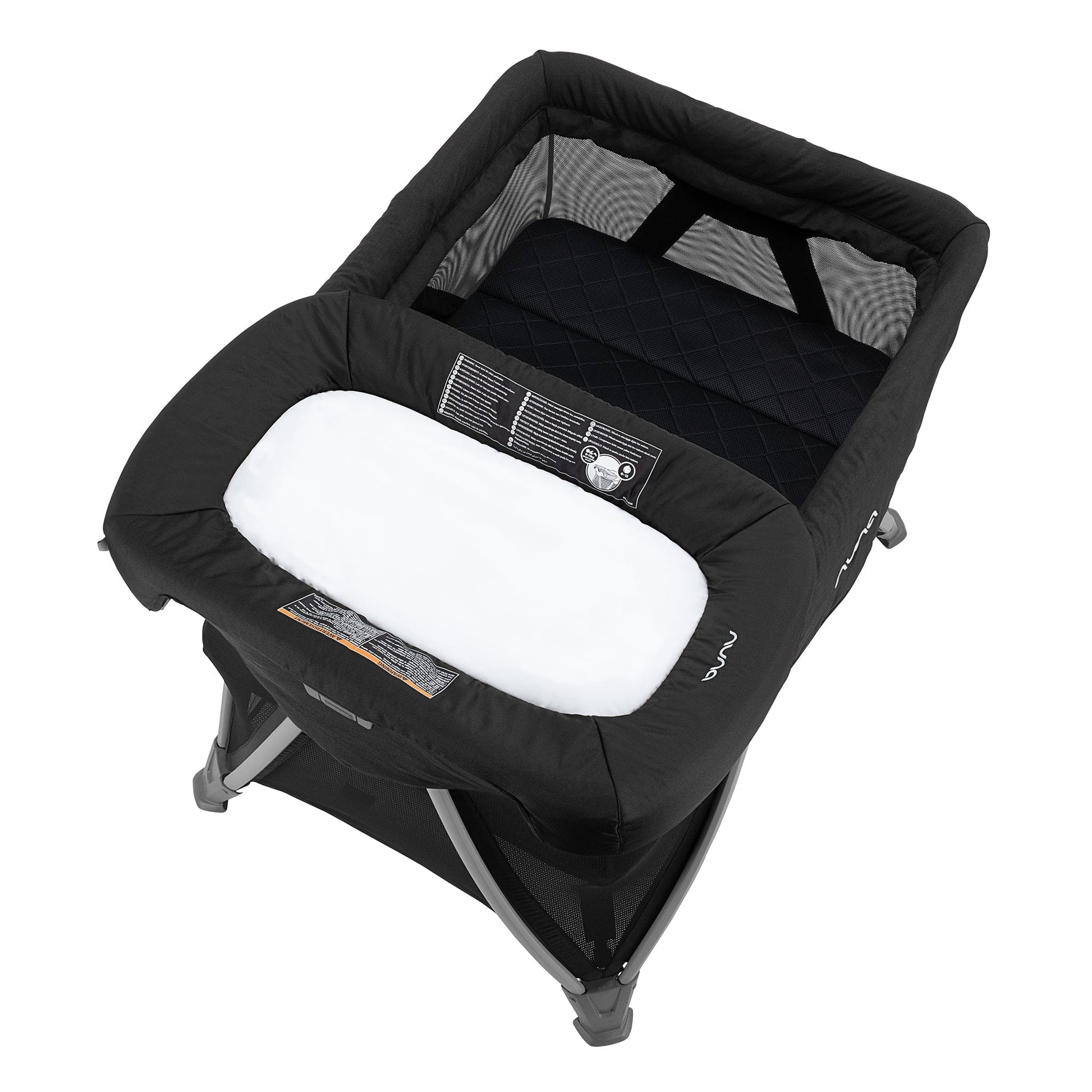 Nuna SENA Aire Playard with Zip-Off Bassinet + Changer (One Box) - Caviar - TCC16500CVR