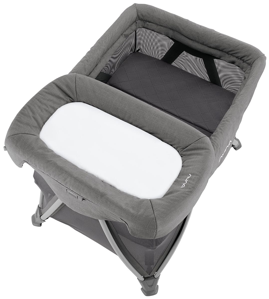 Nuna SENA Aire Playard with Zip-Off Bassinet + Changer (One Box) - Granite - TCC16500GRN
