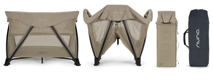 Nuna SENA Aire Playard with Zip-Off Bassinet - Hazelwood - TC16501HAZ