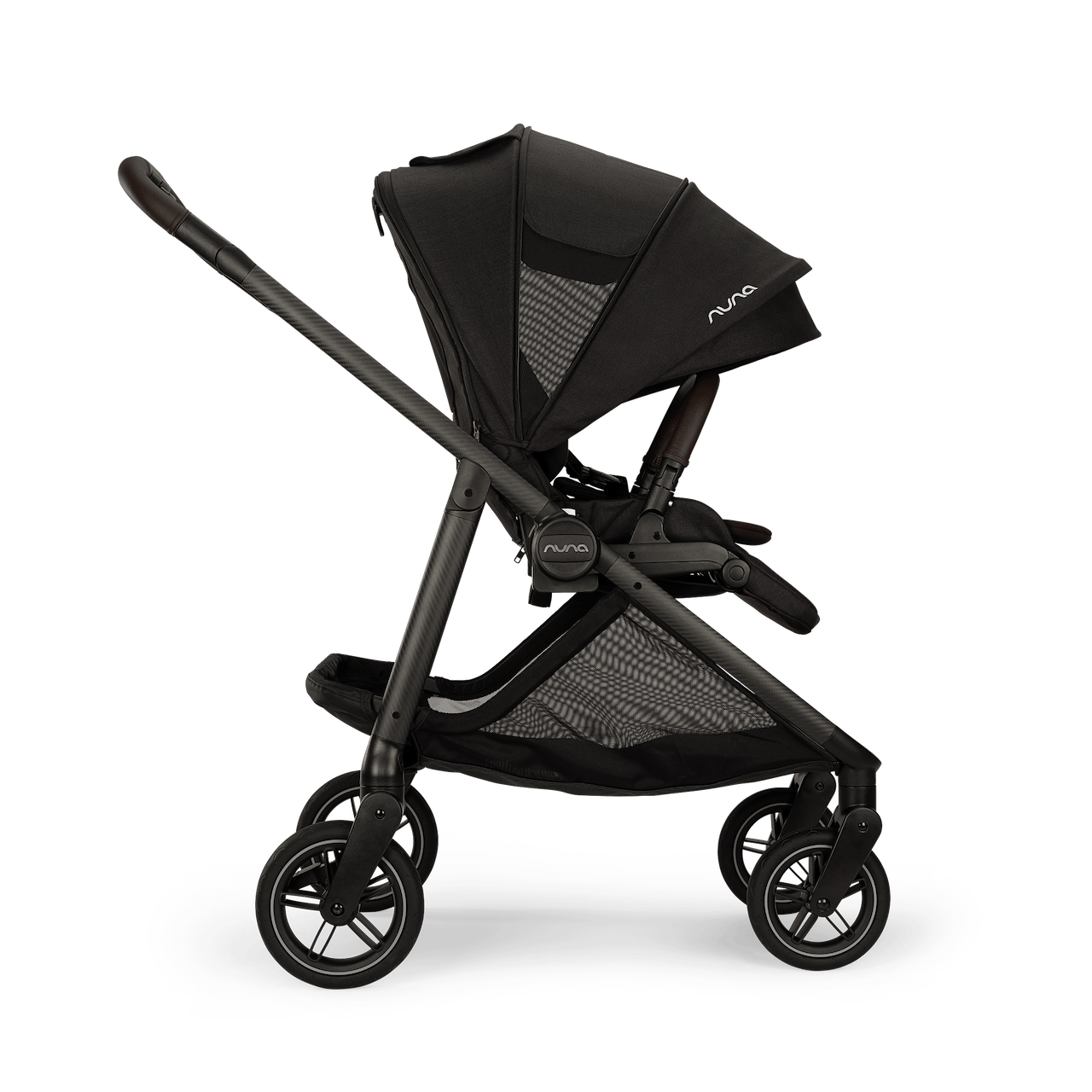 Nuna SWIV Lightweight Stroller - Caviar / Chocolate - ST18601CCR