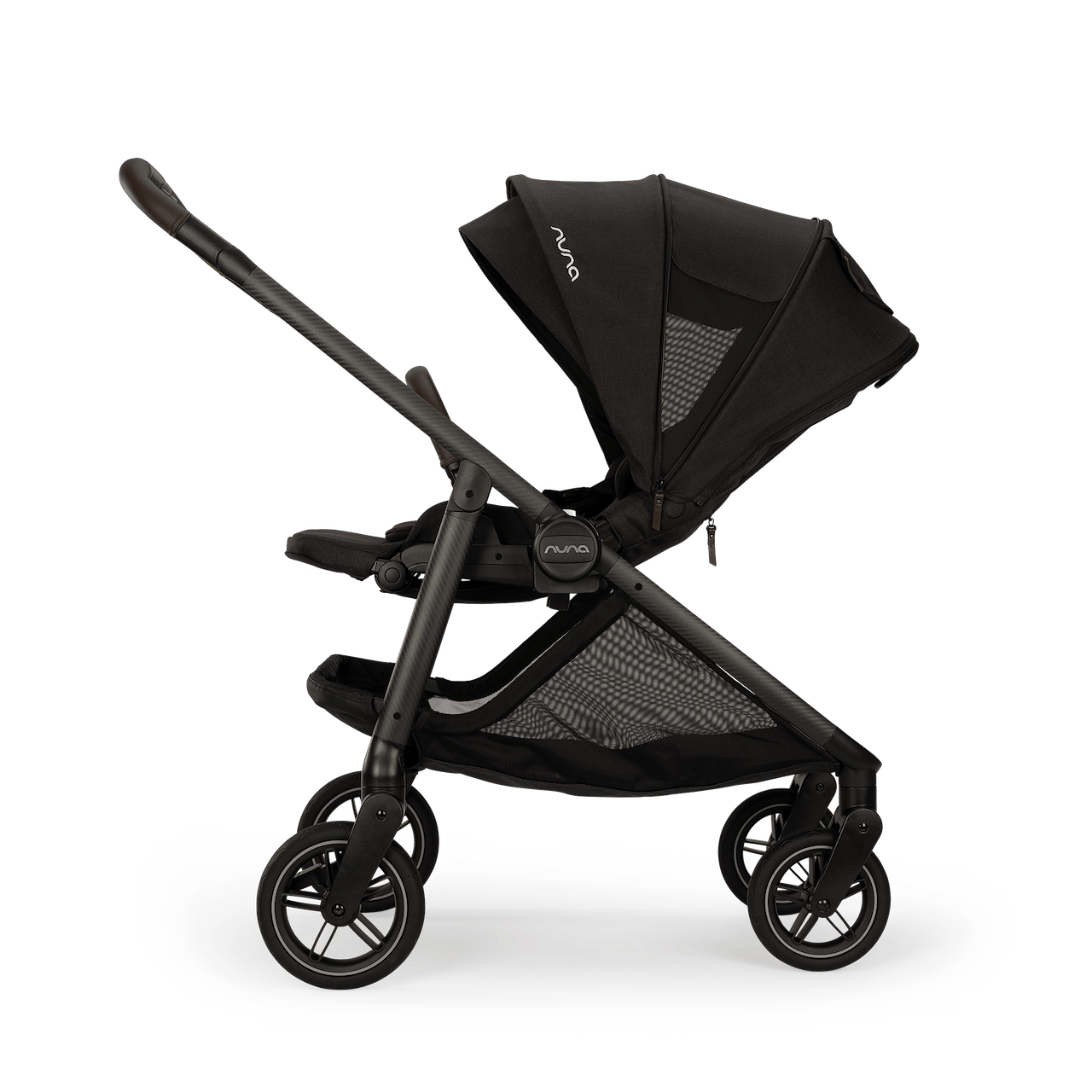 Nuna SWIV Lightweight Stroller - Caviar / Chocolate - ST18601CCR