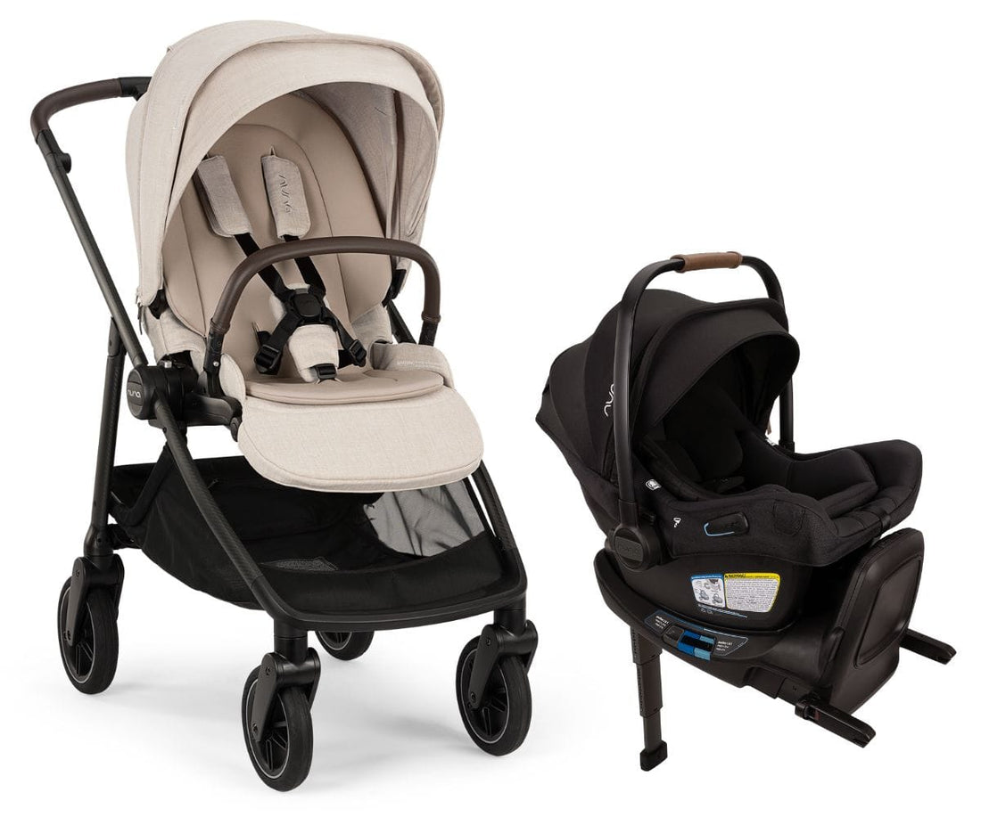 Nuna SWIV + PIPA Aire RX Travel System Bundle - Chai / Caviar - ST18601CHA-CF18508600CVR
