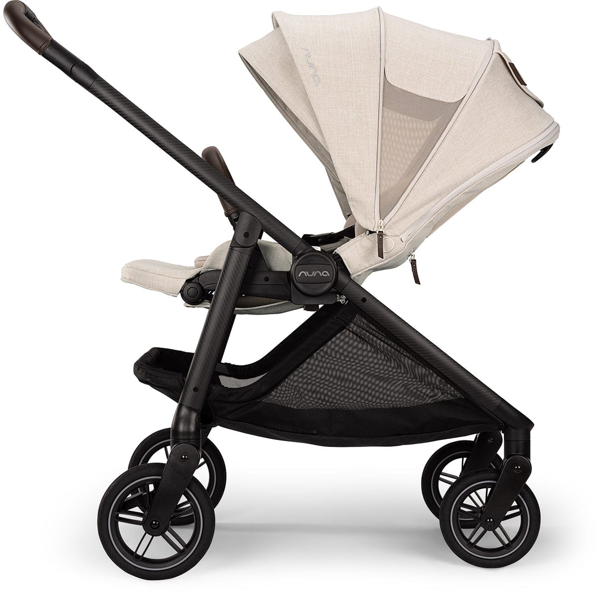 Nuna SWIV + PIPA RX Travel System Bundle - Chai / Caviar - ST18601CHA-CF12508600CVR