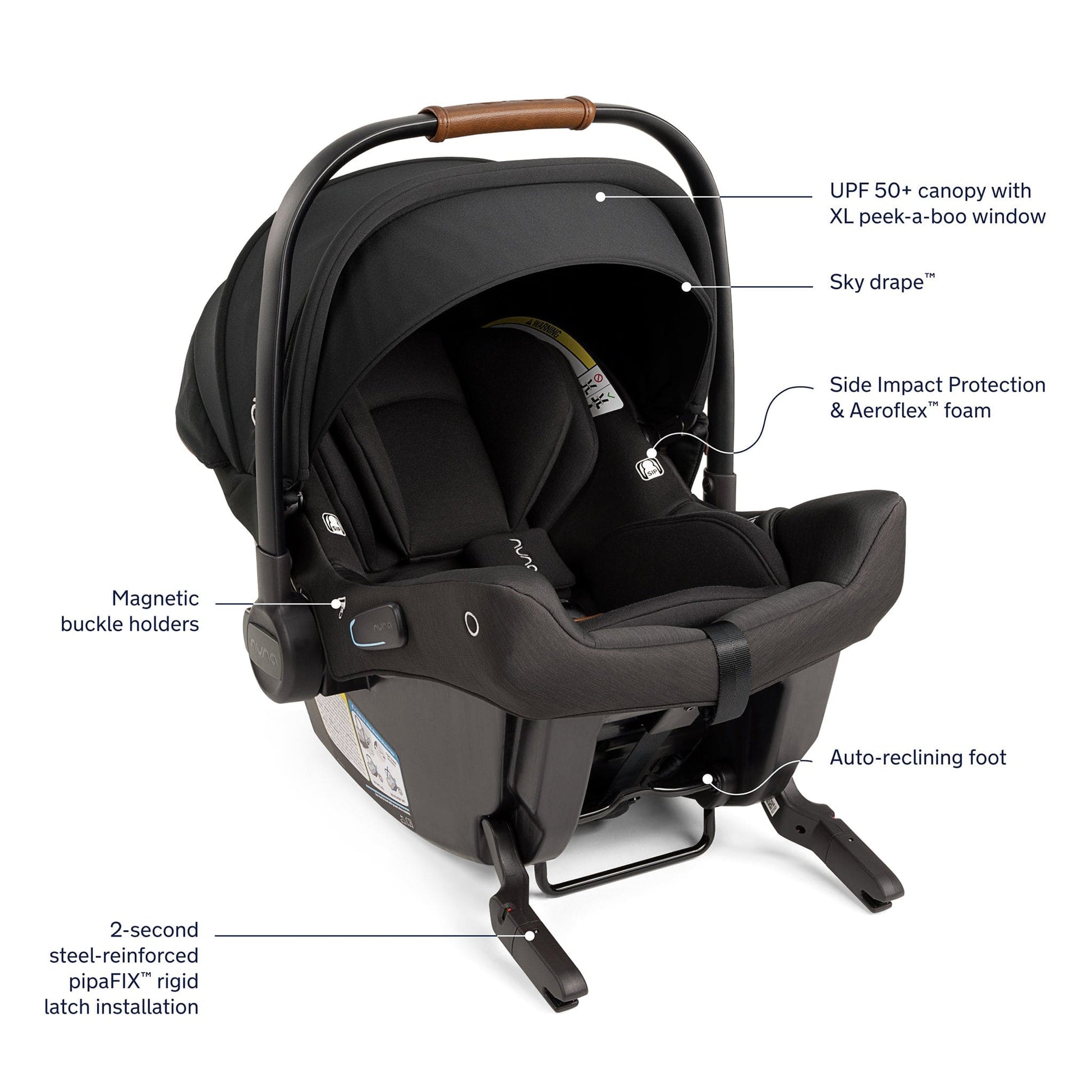 Nuna SWIV + PIPA urbn Travel System - Caviar - TS18615600CVR