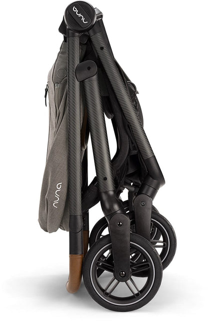 Nuna SWIV Stroller + TRIV & SWIV Bassinet + Stand Bundle - Granite / Caviar - ST18601GRN-CD15300CVR