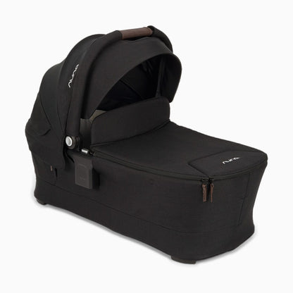 Nuna SWIV & TRIV Series Bassinet + Stand  - Caviar / Chocolate - CD15304CCR