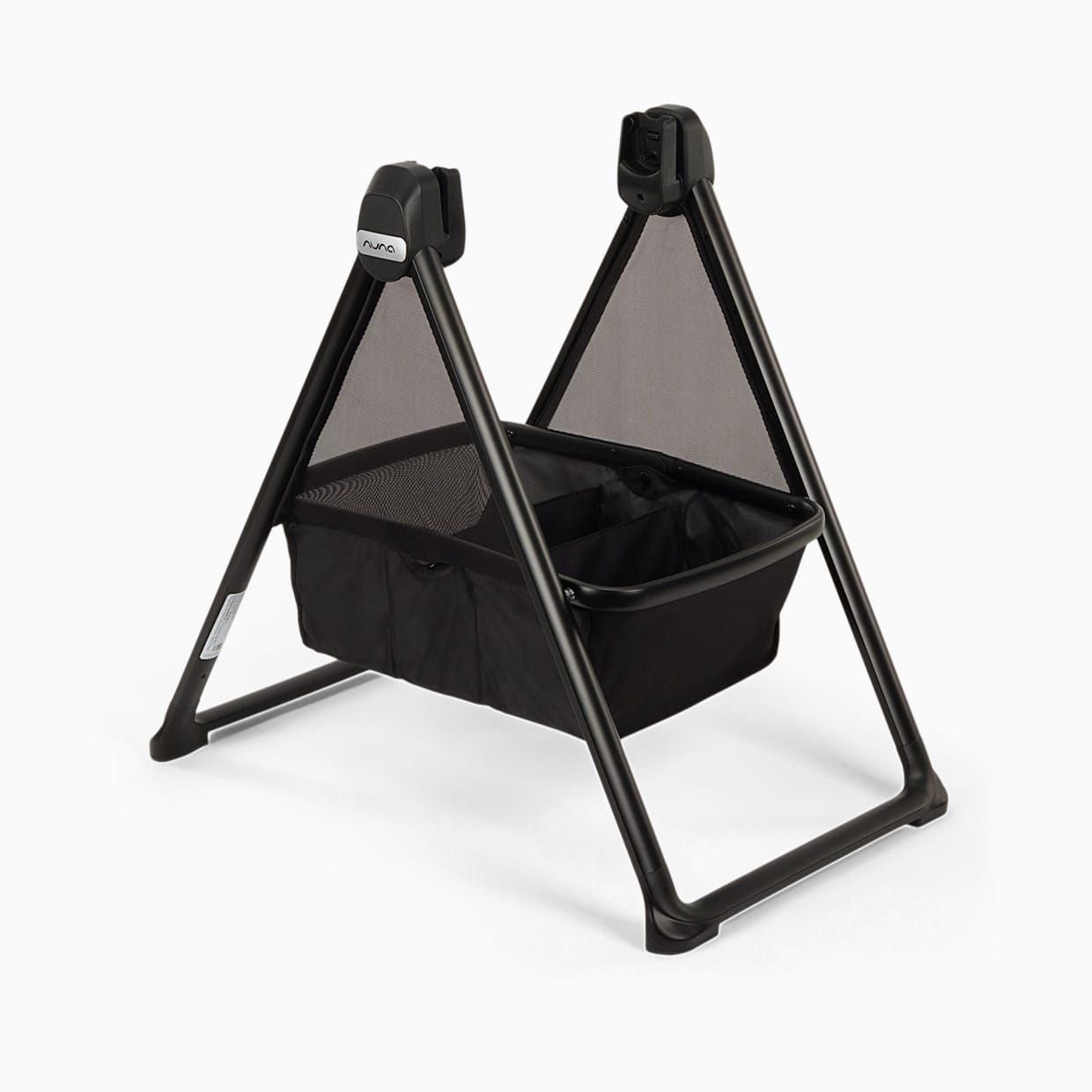 Nuna SWIV & TRIV Series Bassinet + Stand  - Caviar / Chocolate - CD15304CCR