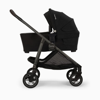 Nuna SWIV & TRIV Series Bassinet + Stand  - Caviar / Chocolate - CD15304CCR