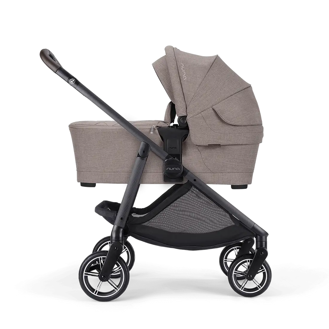 Nuna SWIV & TRIV Series Bassinet + Stand - Umber (Nuna x BMW) - CD15303UMB