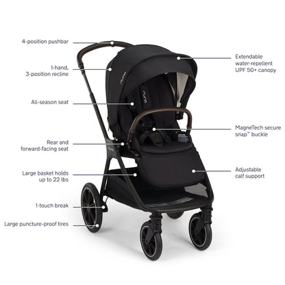 Nuna TRIV lx + PIPA urbn Travel System - Caviar - TS21315600CVR