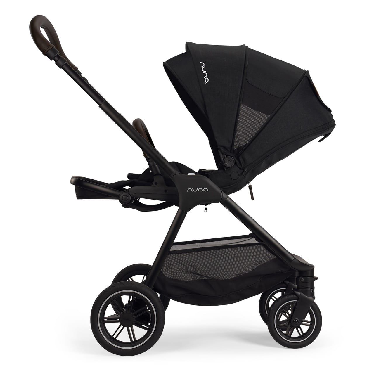 Nuna TRIV Next Compact Stroller - Caviar / Chocolate - ST16621CCR