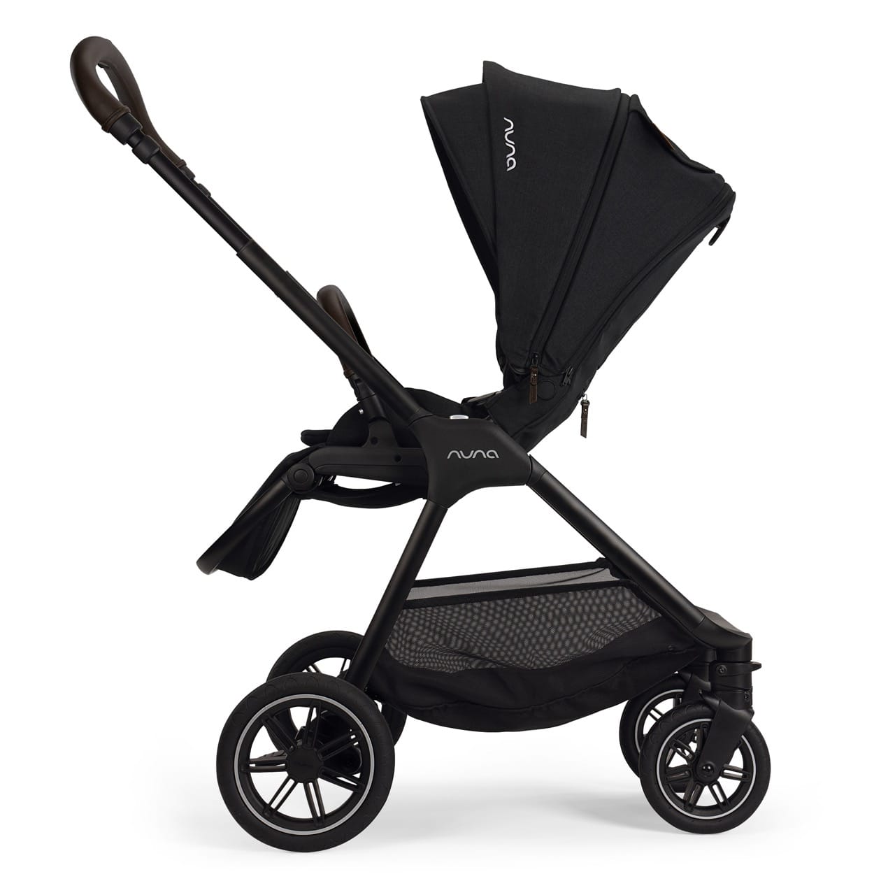 Nuna TRIV Next Compact Stroller - Caviar / Chocolate - ST16621CCR