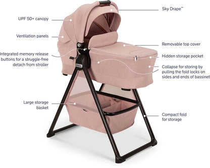 Nuna TRIV Next + PIPA Aire RX + TRIV & SWIV Bassinet + Stand Travel System Bundle - Thistle - Z2TS185153166TSL