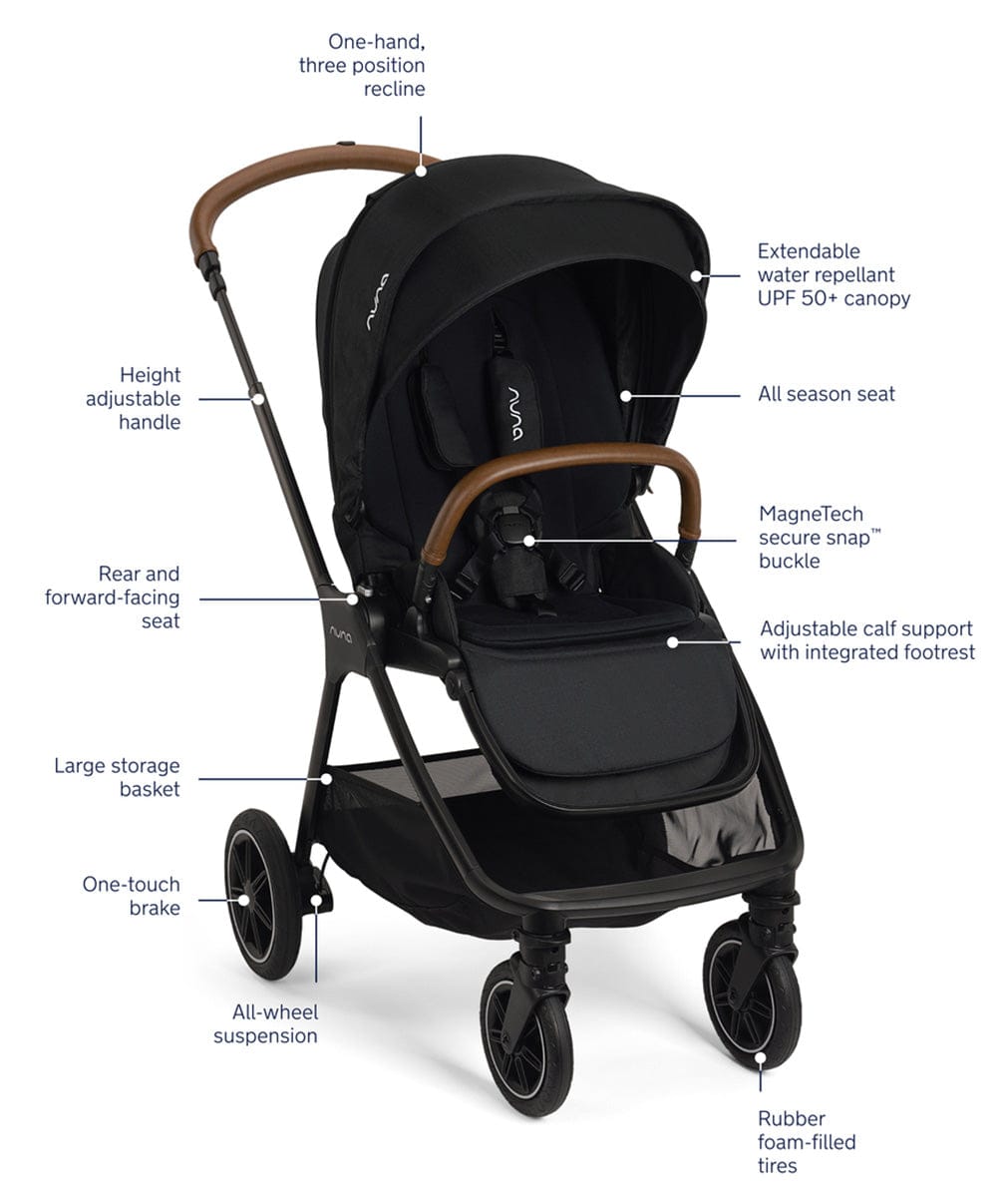 Nuna TRIV Next + PIPA RX Travel System Bundle - Caviar - ST16601CVR-CF12508600CVR