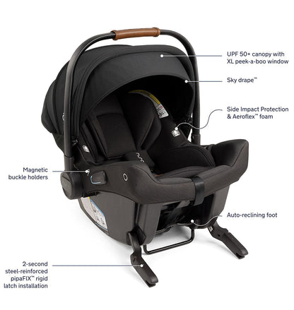 Nuna TRIV next + PIPA urbn Travel System - Caviar - TS16615601CVR