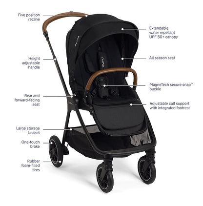 Nuna TRIV next + PIPA urbn Travel System - Caviar - TS16615601CVR