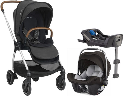 Nuna TRIV + Pipa Lite LX Travel System - Cinder/Caviar - ST12001CVR-CF08501CVR