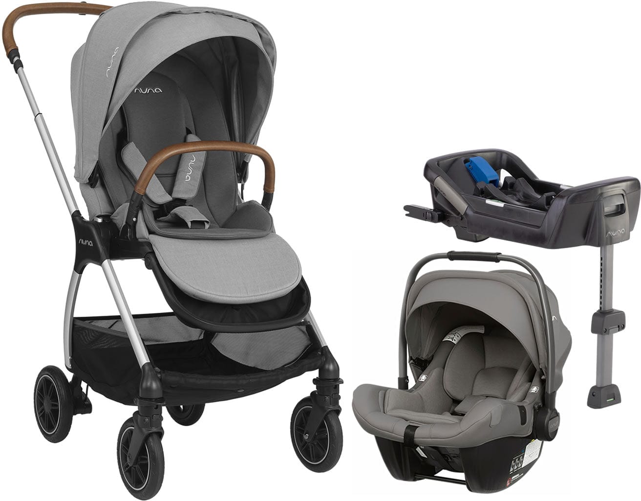 Nuna TRIV + Pipa Lite LX Travel System - Frost - ST12001FRT-CF08501FRT