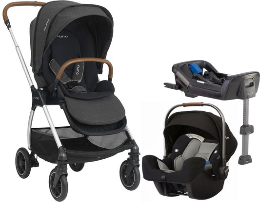Nuna TRIV + Pipa Travel System - Cinder/Caviar - ST12001CVR-CF03501CVR