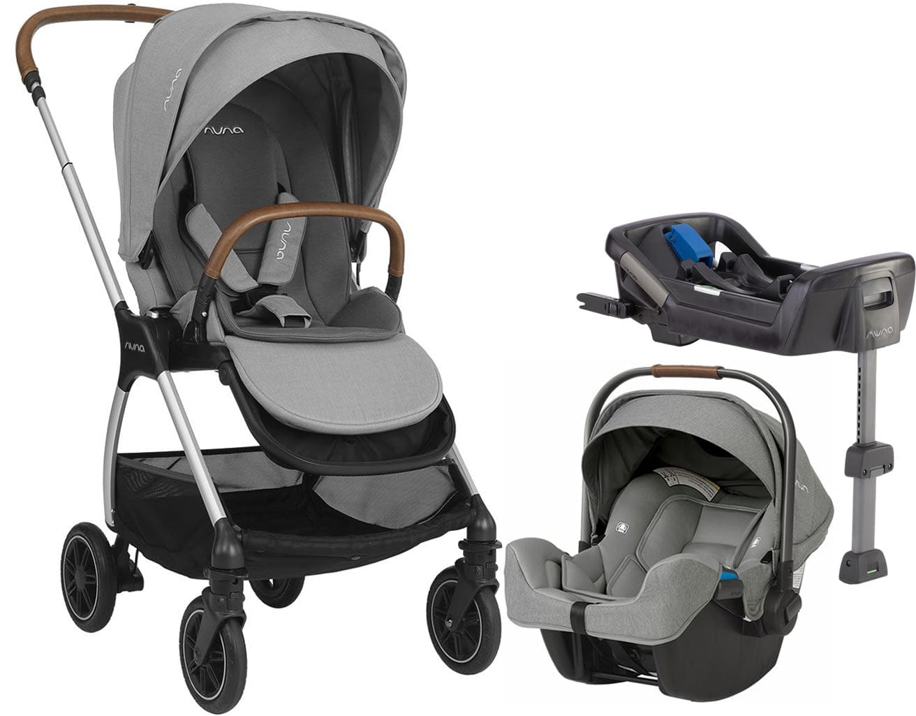 Nuna TRIV + Pipa Travel System - Frost - ST12001FRT-CF03501FRT