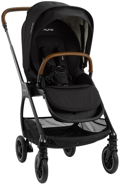 Nuna TRIV Compact Stroller with Magnetic Buckle - Caviar