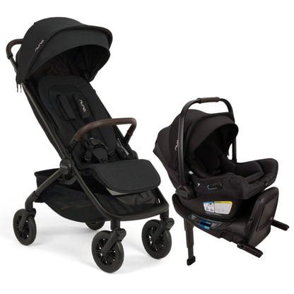 Nuna TRVL 360 + PIPA Aire RX Travel System Bundle - Caviar