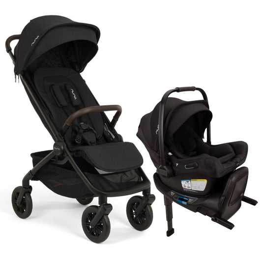 Nuna TRVL 360 + PIPA Aire RX Travel System Bundle - Caviar
