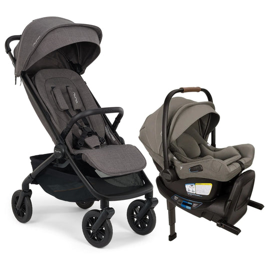Nuna TRVL 360 + PIPA Aire RX Travel System Bundle - Pewter / Granite
