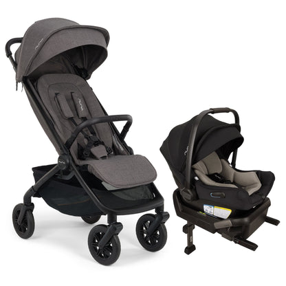 Nuna TRVL 360 + PIPA aire Travel System Bundle - Pewter / Caviar