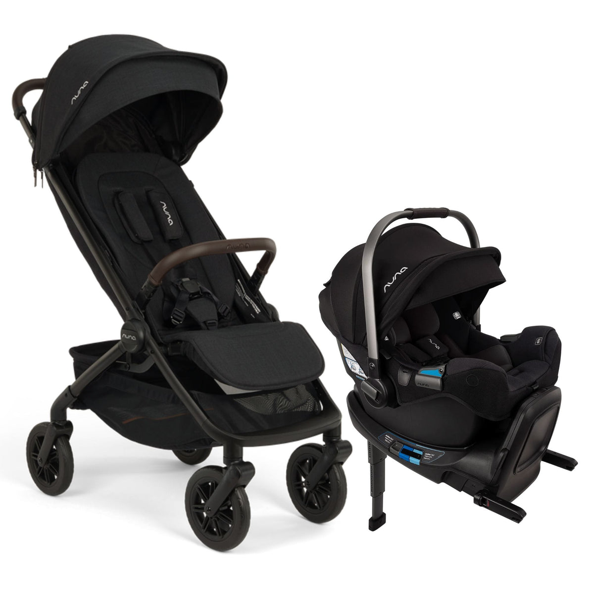Nuna TRVL 360 + PIPA RX Travel System Bundle - Caviar