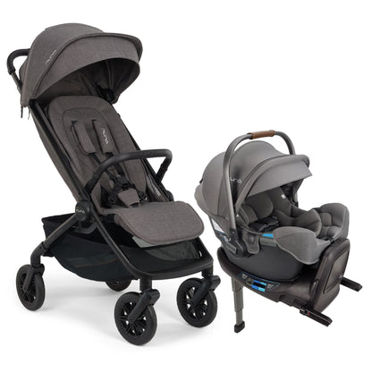 Nuna TRVL 360 + PIPA RX Travel System Bundle - Pewter / Granite