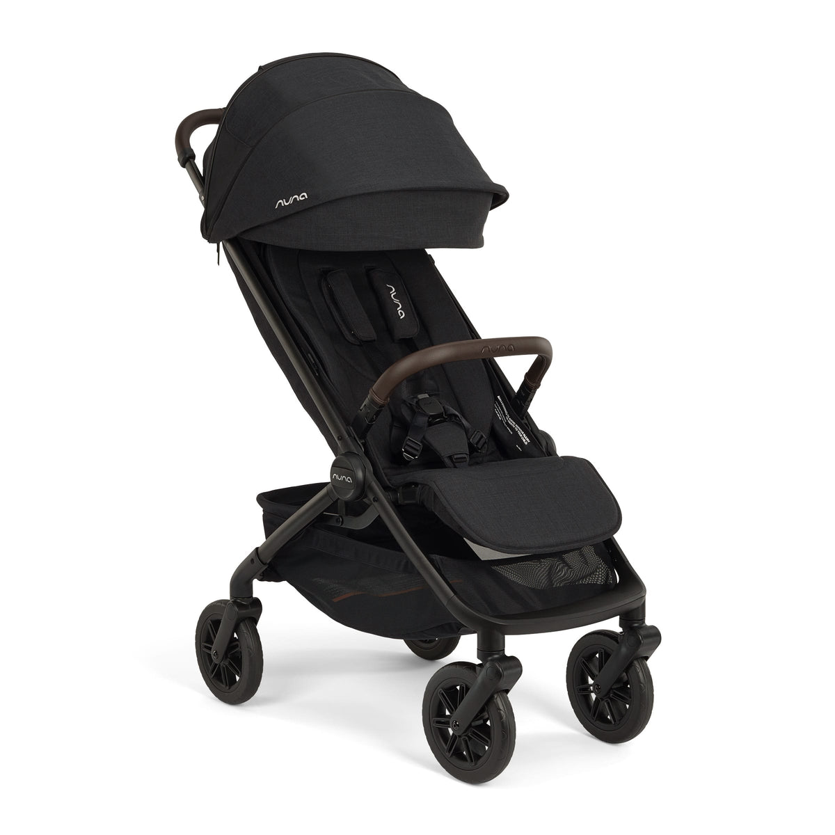 Nuna TRVL 360 Self-Folding Compact Stroller - Caviar