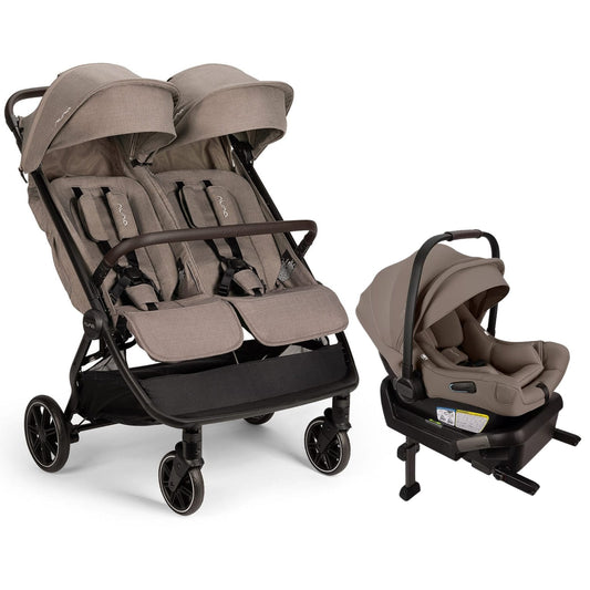 Nuna TRVL dubl + PIPA Aire Travel System Bundle - Cedar - ST19800CDR - CF18502CDR