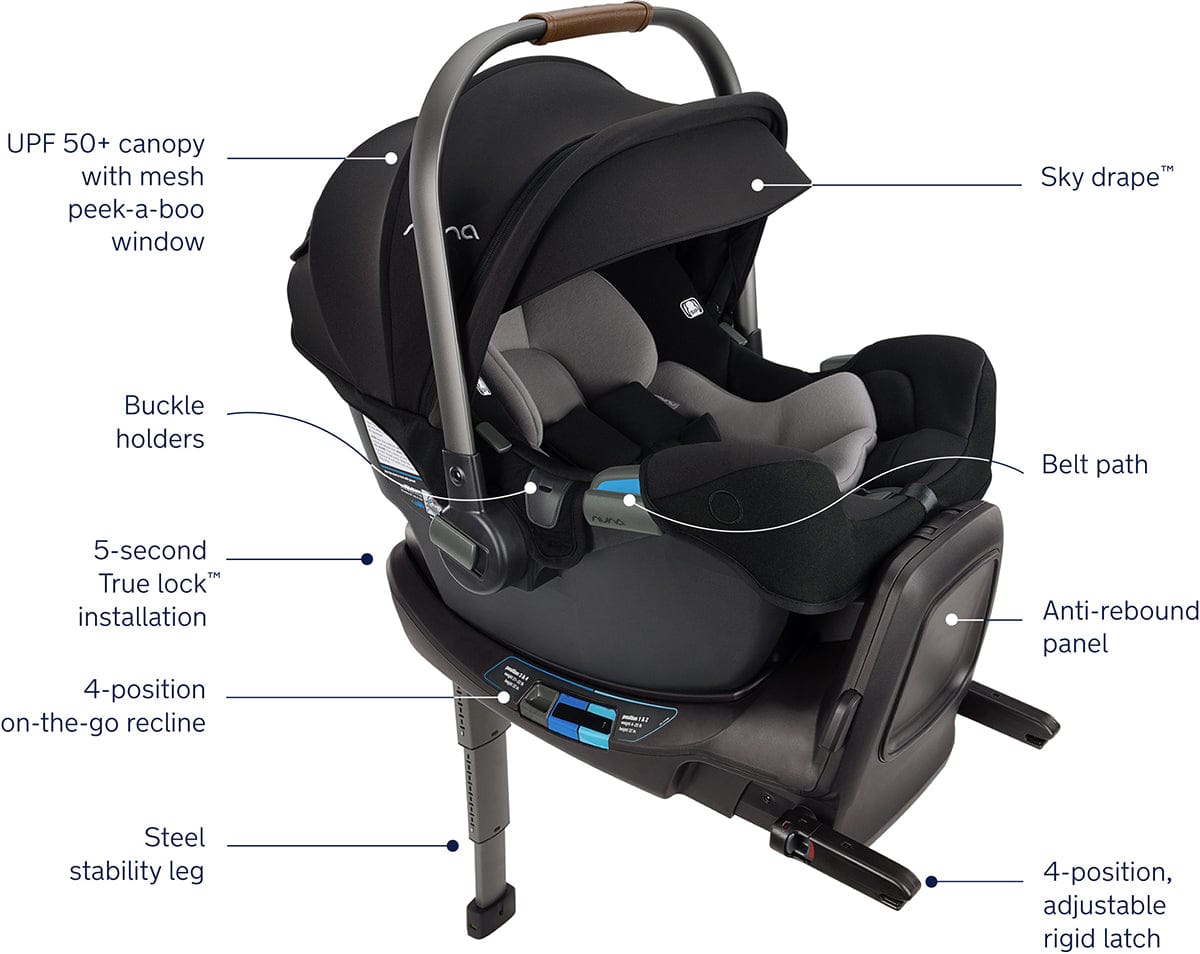 Nuna TRVL dubl + PIPA RX Travel System Bundle - Caviar / Caviar - ST19800CVR-CF12508600CVR